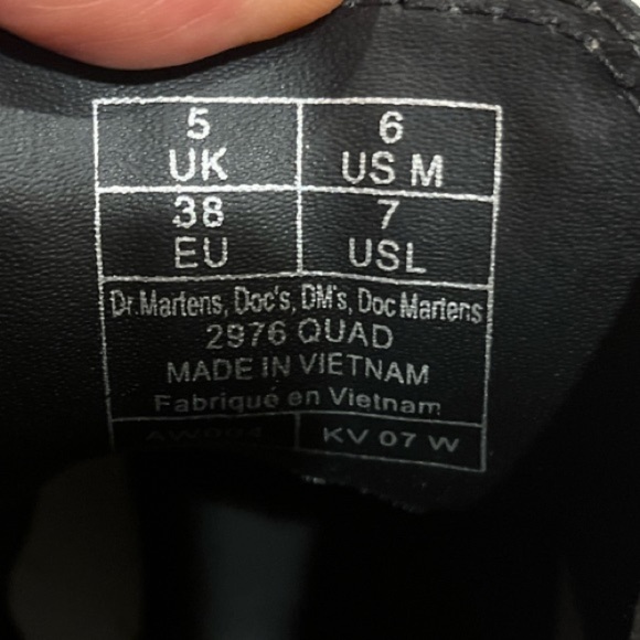 New Dr. Martens Unisex Size 6 & 7.5 White 2976 Quad Chelsea Combat Boots - Picture 9 of 11